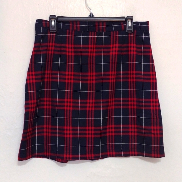 Lands' End Girls Uniform Plaid Knee Length Skirt - Picture 4 of 12